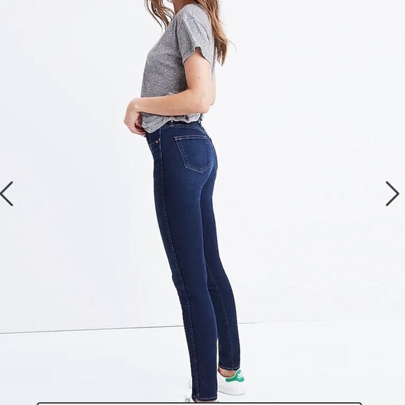 Madewell 10" High-Rise Skinny Jeans in Hayes Wash Size 26 - Picture 2 of 12